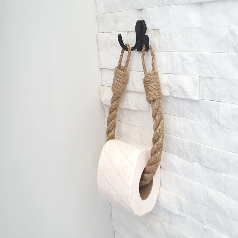 Round Hemp Rope Tissue Holder, picture 4 of 4