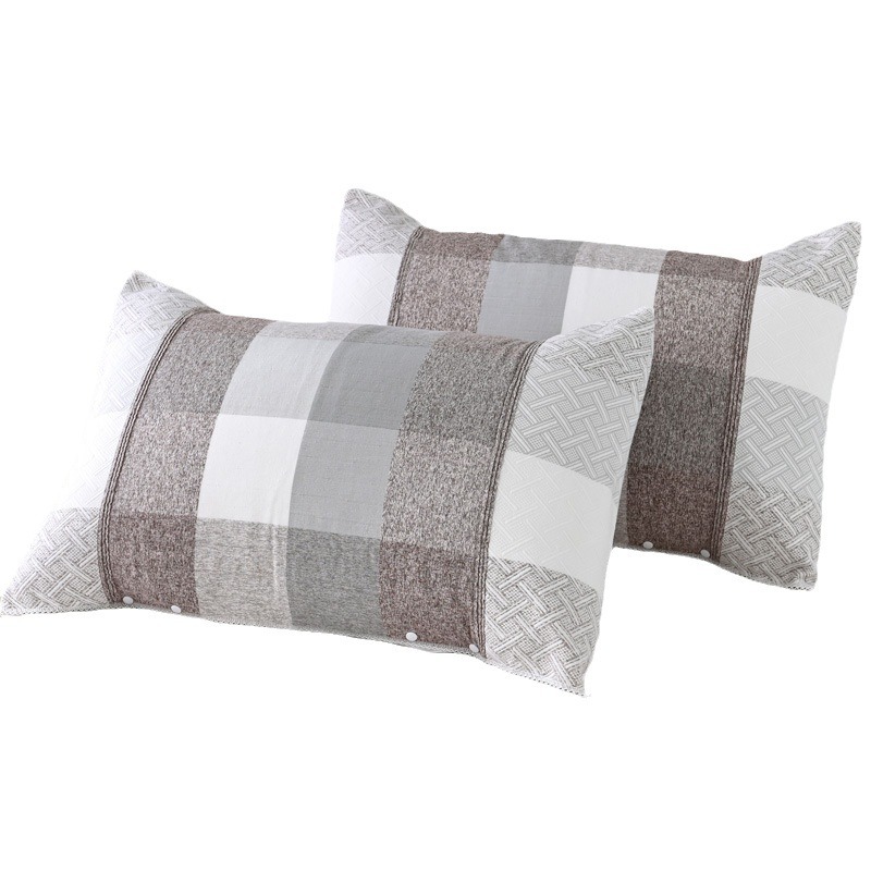 Pure Cotton Jacquard Pillowcase Three-Layer Gauze Single-Person Pillow Cover