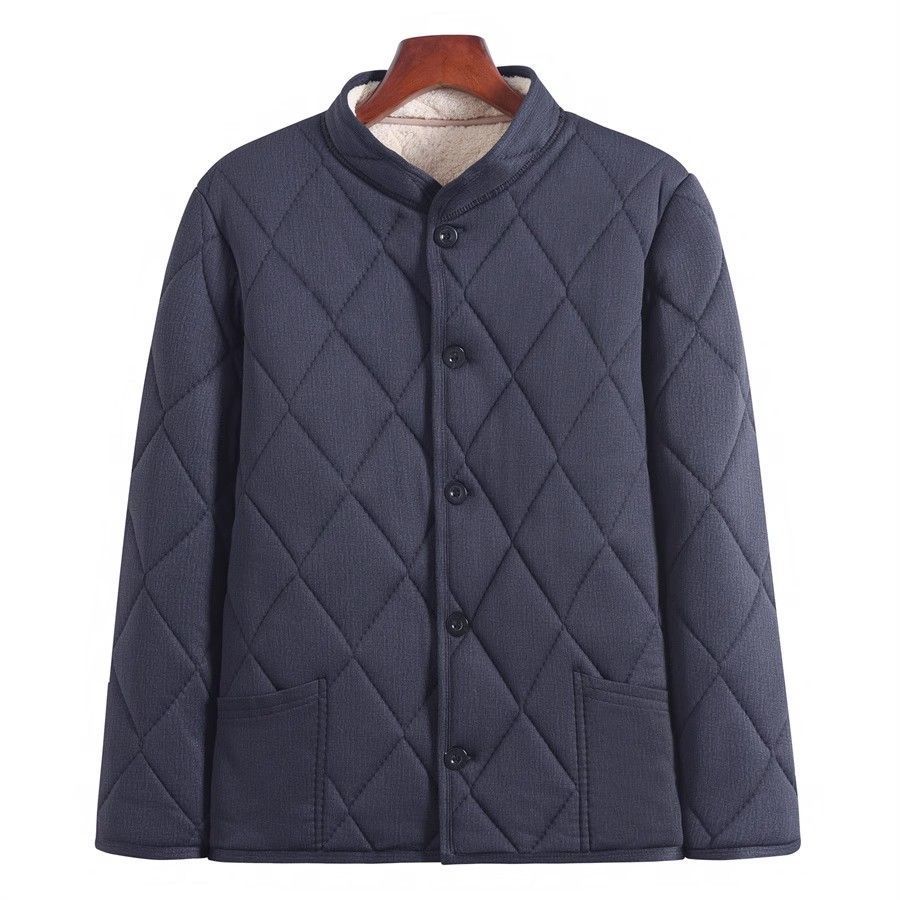 Men's Fleece Lined Thick Cotton Padded Jacket