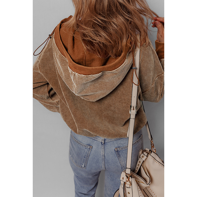 Women's Half-cardigan Zipper Pullover Top