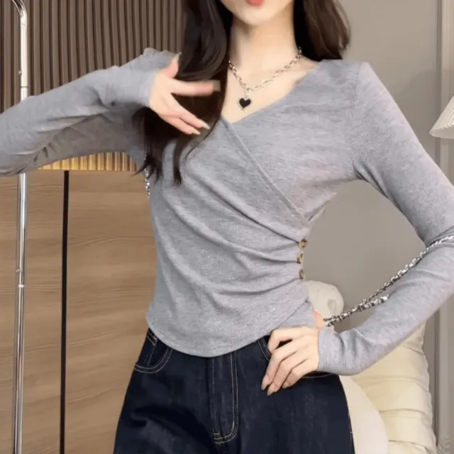 Women's Stylish Base Layer Top Gray - Shop at LoveMi