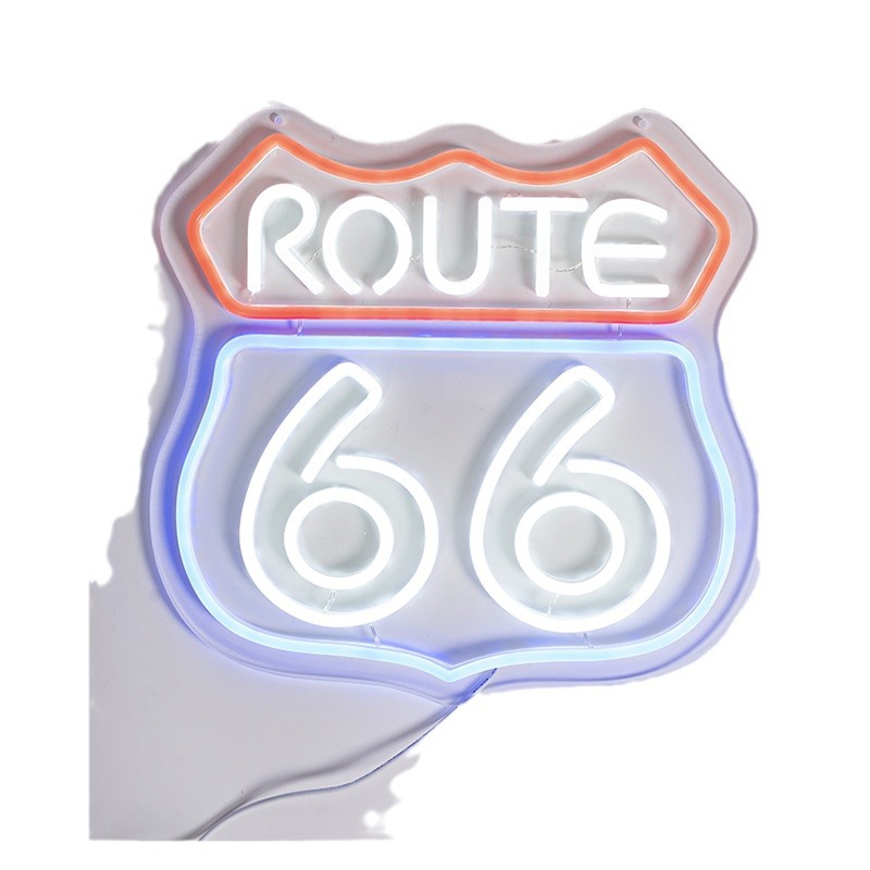 66 Highway Neon LED Creative Glow