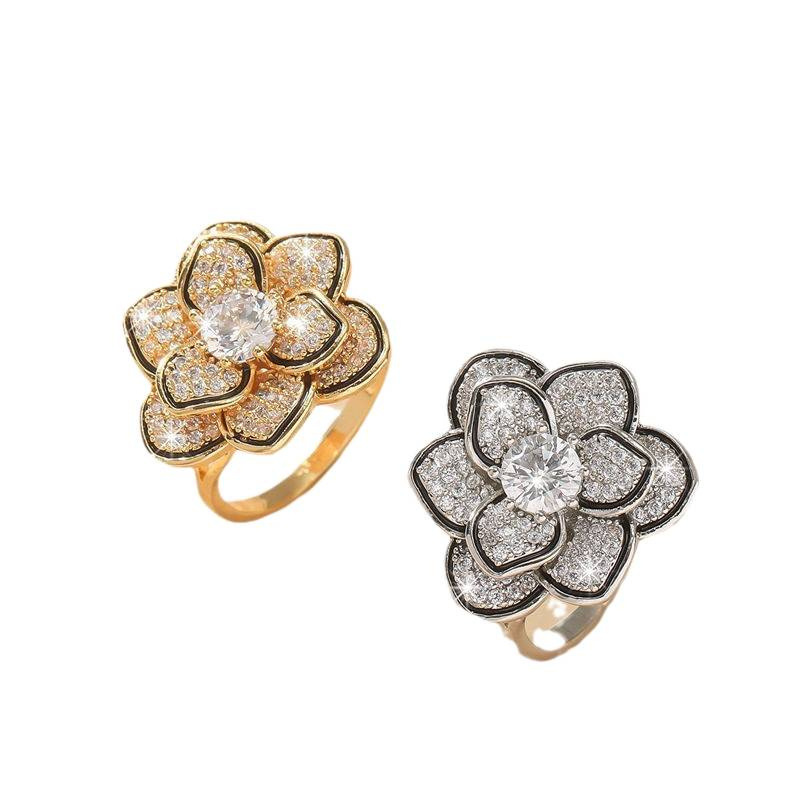 Flower Ring for Women – Gold & Silver Plated