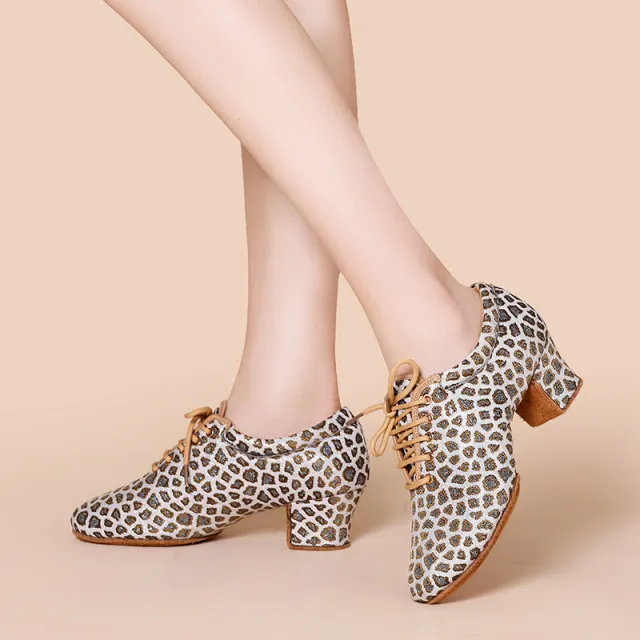 Latin Dance Mid high Heel Dance Shoe 50Mm Two Points 36 Wool Bottom - Shop at LoveMi