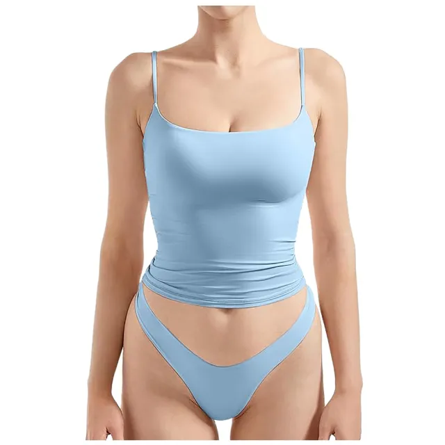 Women's Sling Vest Jumpsuit Blue - Shop at LoveMi