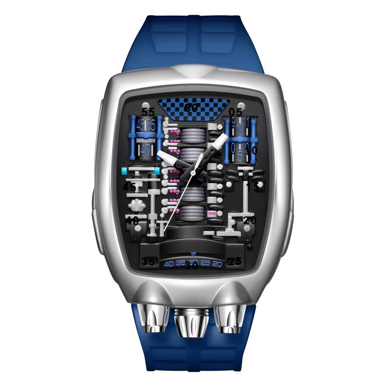 Engine Movement Mens Watch Brand Quartz Watch Fashionable And Distinctive 8
