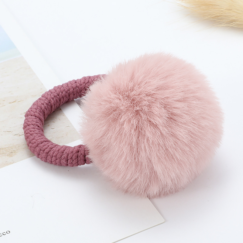 Title 5, Cashmere Hair Bands with Hair Ball, Soft and El...