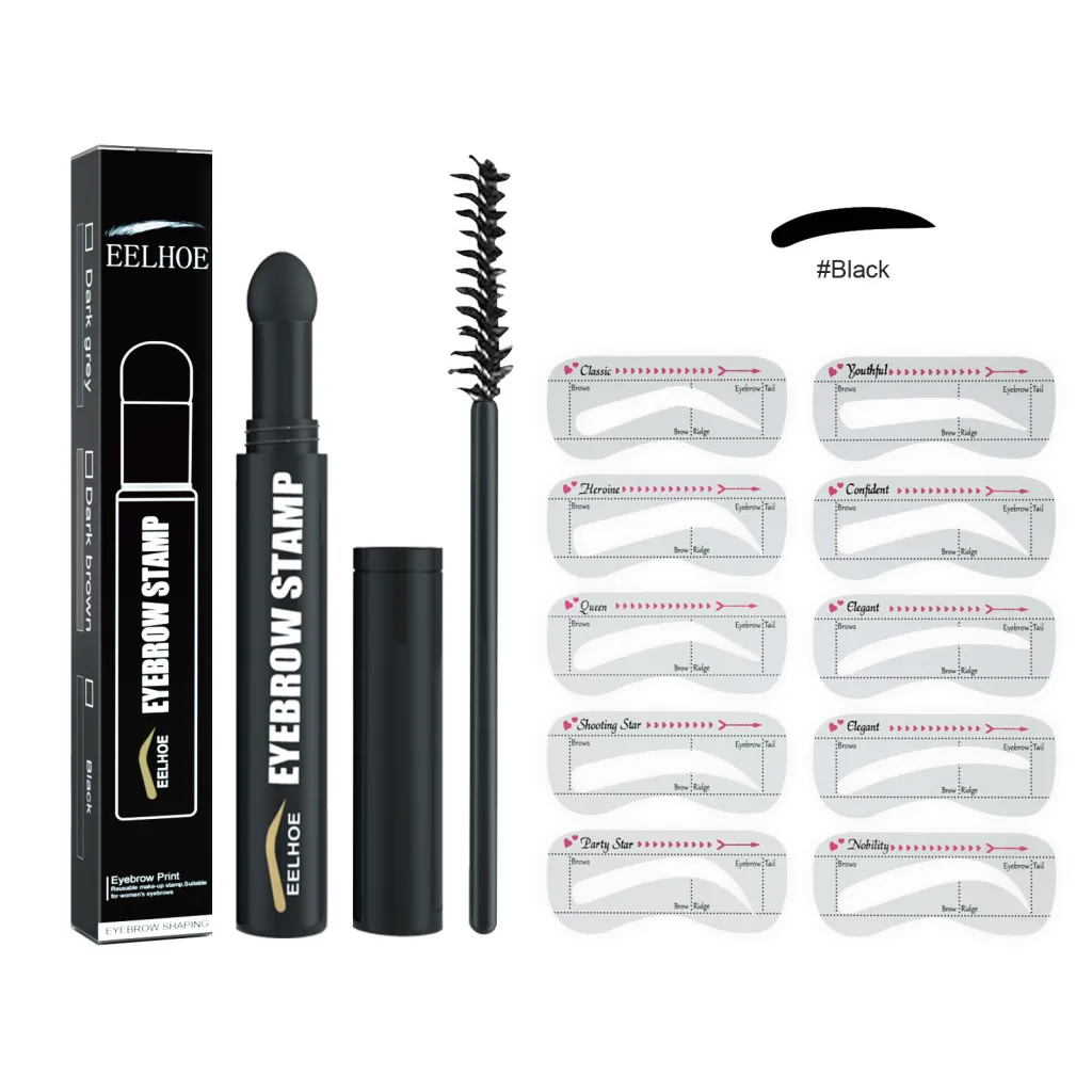 Eyebrow Printing Pen Quick Makeup Thrush Lazy Simple - Black