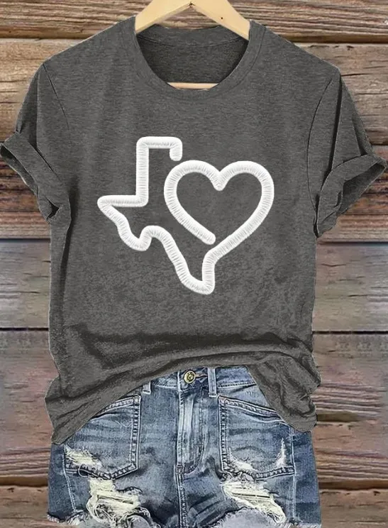 Short Sleeve T shirt Printed Summer Fashion Tops Gda213 4Xl - Shop at LoveMi
