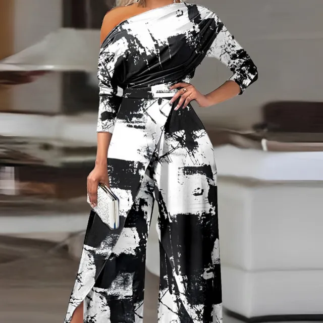 Women's One shoulder Formal Elegant Party Jumpsuit Ods3322A1 M - Shop at LoveMi