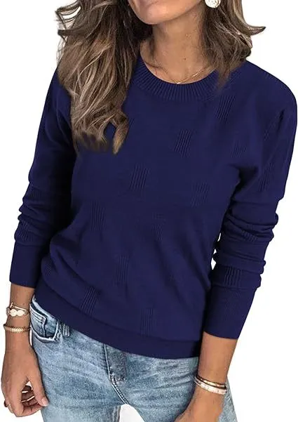 Commute Leisure Pullover Women's Top Blue - Shop at LoveMi