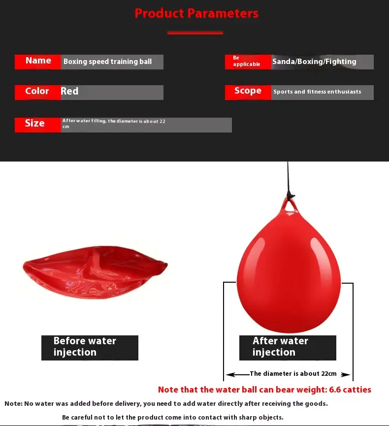Water Filled Sandbag Boxing Reaction Ball Target