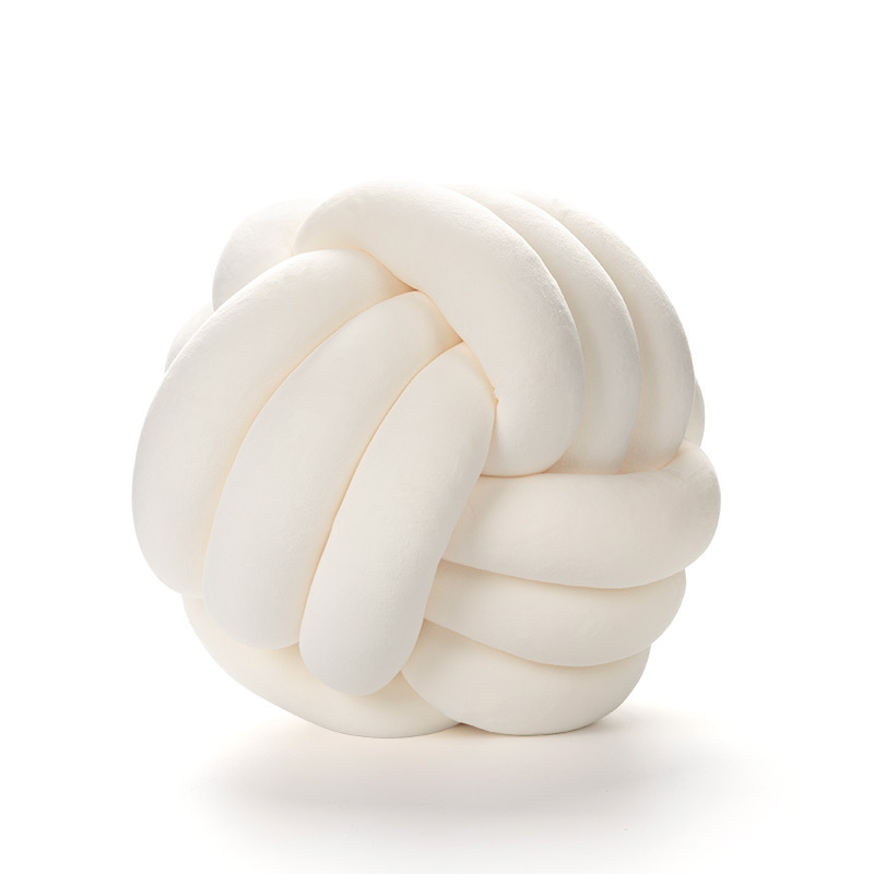 Knotted Ball Milky White