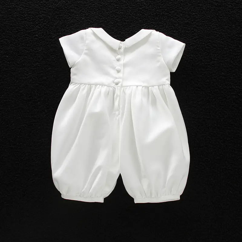 European Baptism Dress Newborn Baby Year Old Full Moon Hat Dress Suit