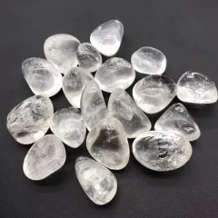 Natural White Crystal Rough Stone Polished Large Particle Rolling Stone Gravel Fish Tank Stone - 2 To 3Cm 100G - View 1