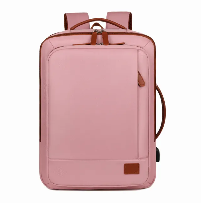 High grade Computer Backpack Multi functional Casual Backpack Pink - Shop at LoveMi
