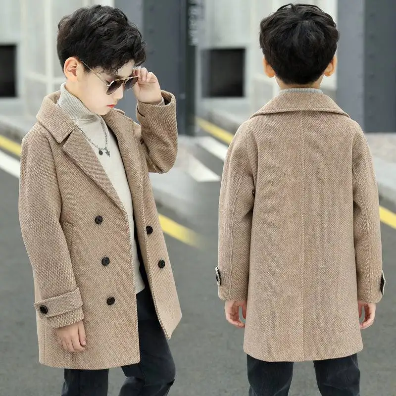 Middle-aged And Older Children's Woolen Fleece-lined Thickened
