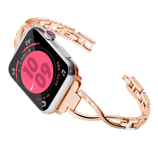Fashionable Metal X-link Watch Strap