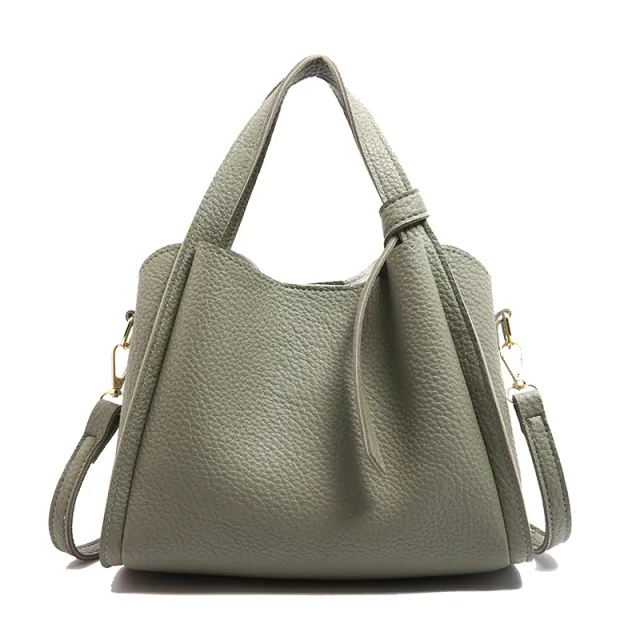 Korean Style Ins New Style Personalized Simple One shoulder Underarm Bucket Bag Vegetable Basket Retro Crossbody Bag Green - Shop at LoveMi
