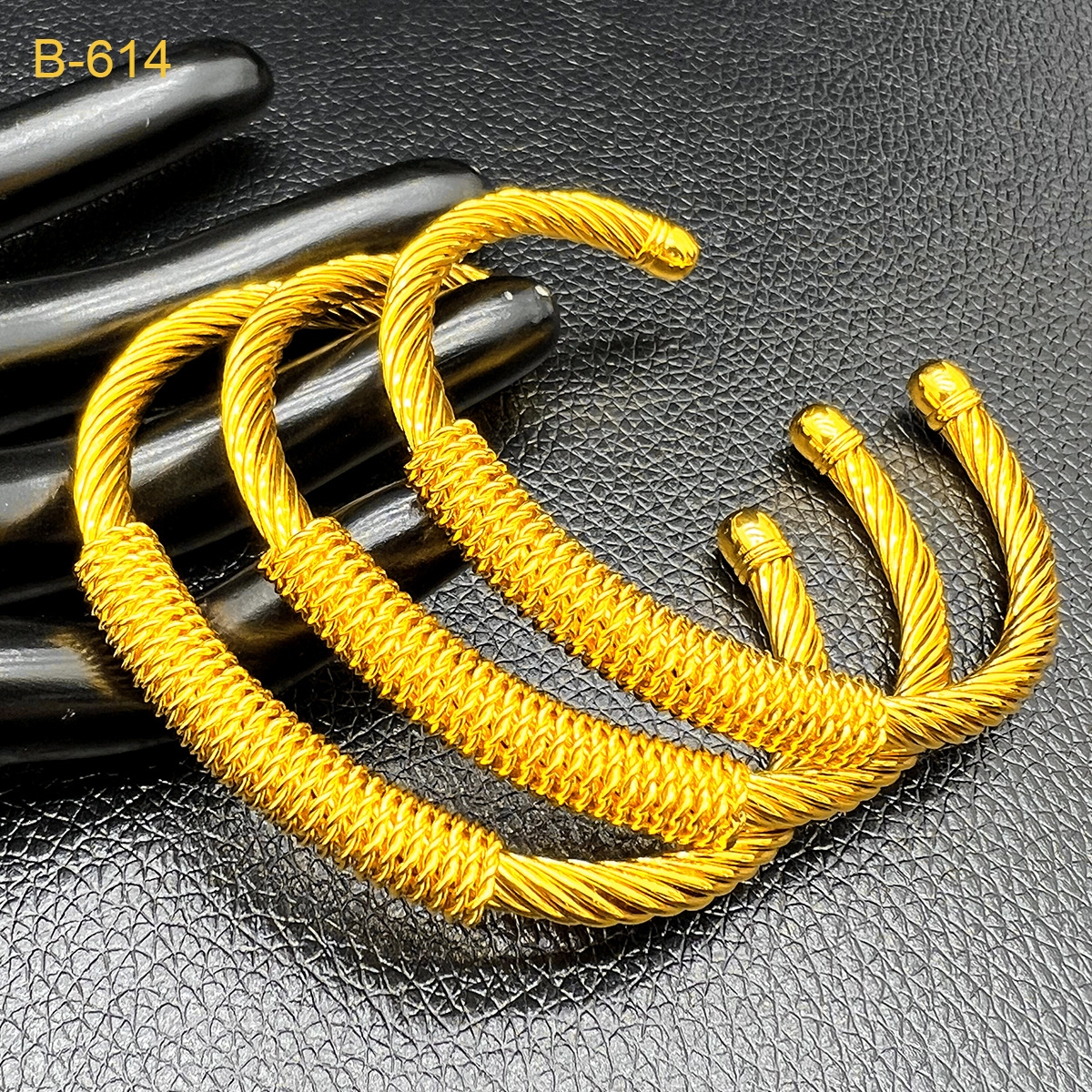 Vietnam Placer Gold Ancient French European And American Fashion Minimalist Bride Alluvial Gold Bracelet