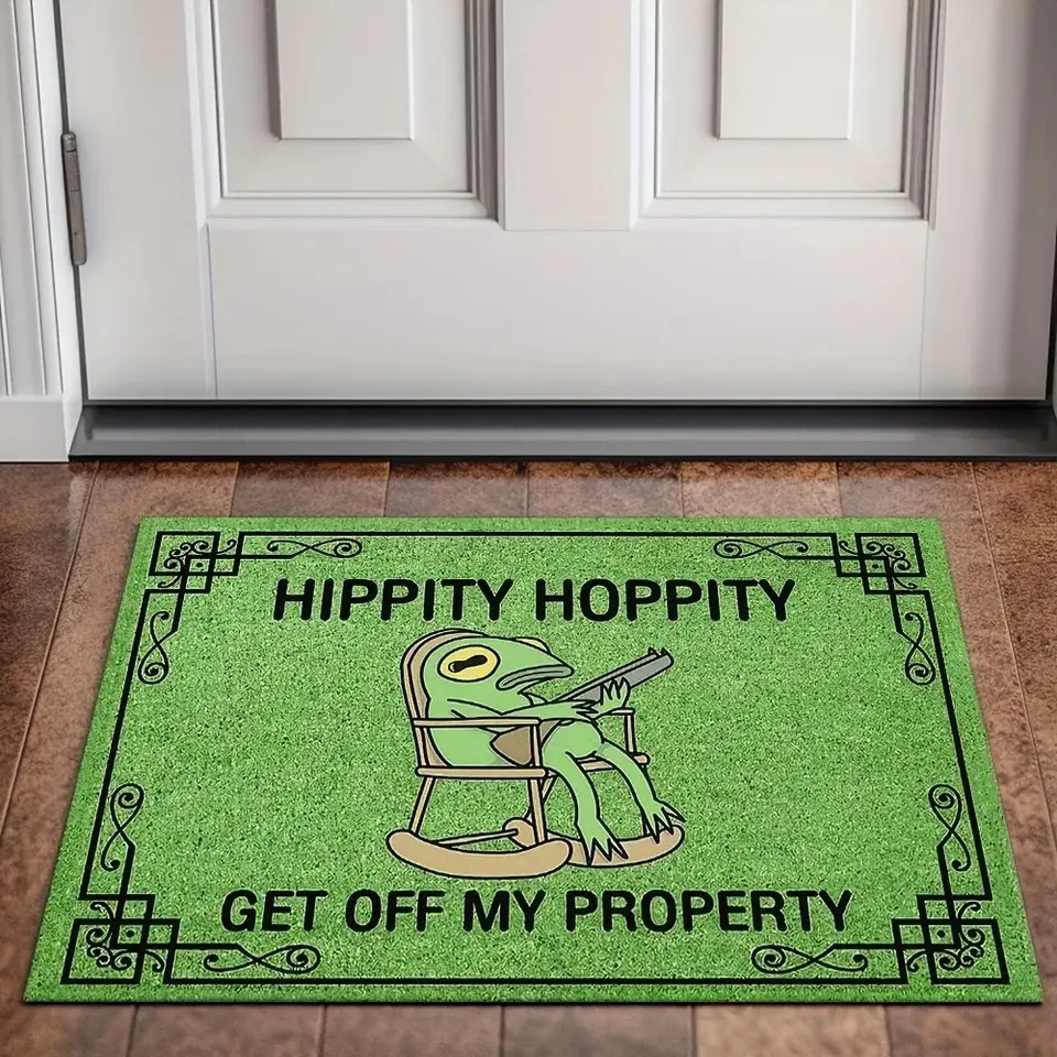 Frog Rocking Chair Funny Personalized Non-Slip Flannel