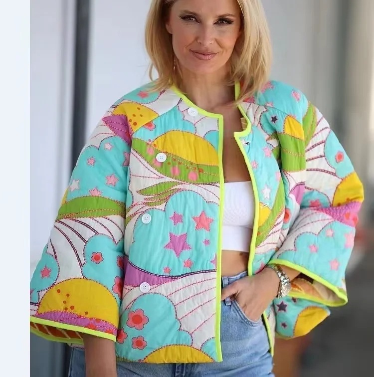 European And American Women's Clothing Double-sided Wear Cotton Jacket