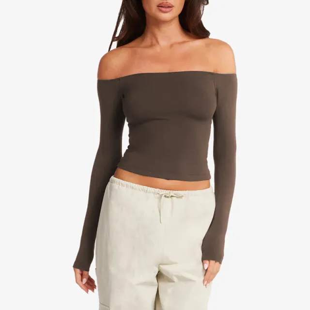 Pilates Training Wear Yoga Top For Women Gray Brown - Shop at LoveMi
