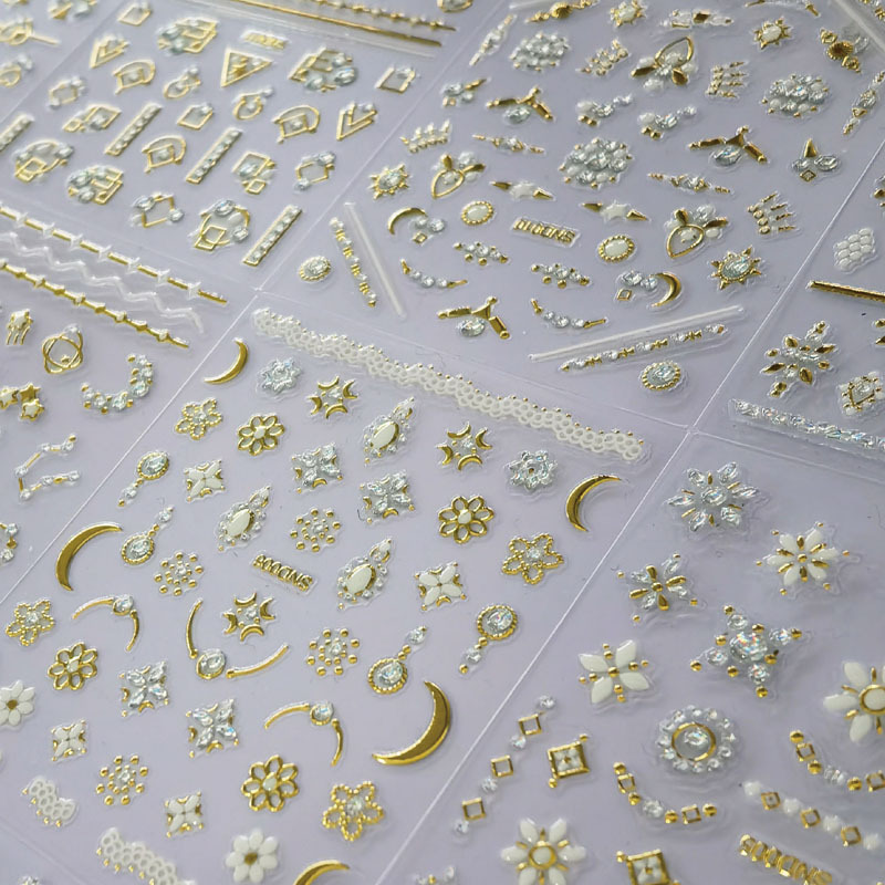 3D Nail Decoration Nail Sticker Set