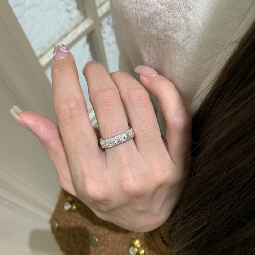 Italian Retro Brushed Ring For Women