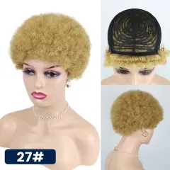Women's African Afro Elf Hair - Gold 27 - View 1