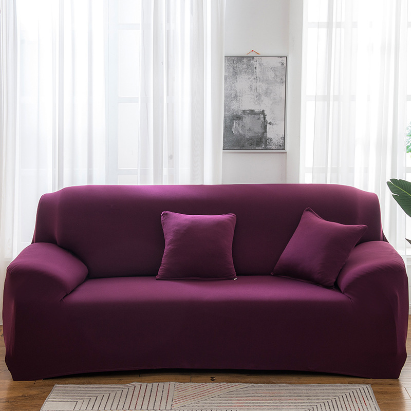 Simple Versatile Solid-color Stretch Sofa Cover For Home Use