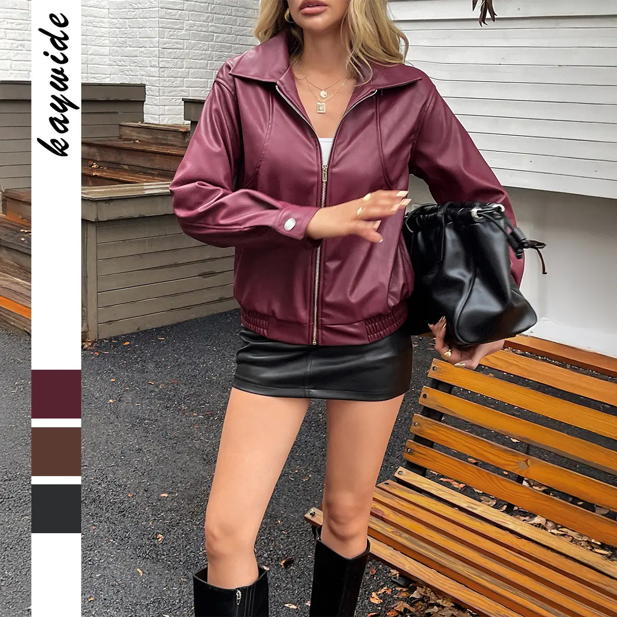 New Solid Color Long Sleeve Coat