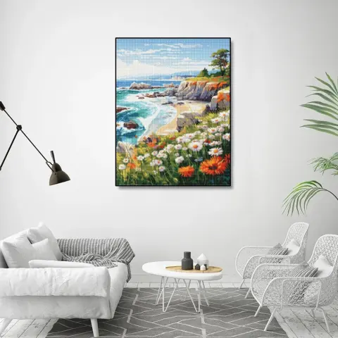 Diamond Beautiful Landscape DIY Handmade Living Room Entrance Decorative