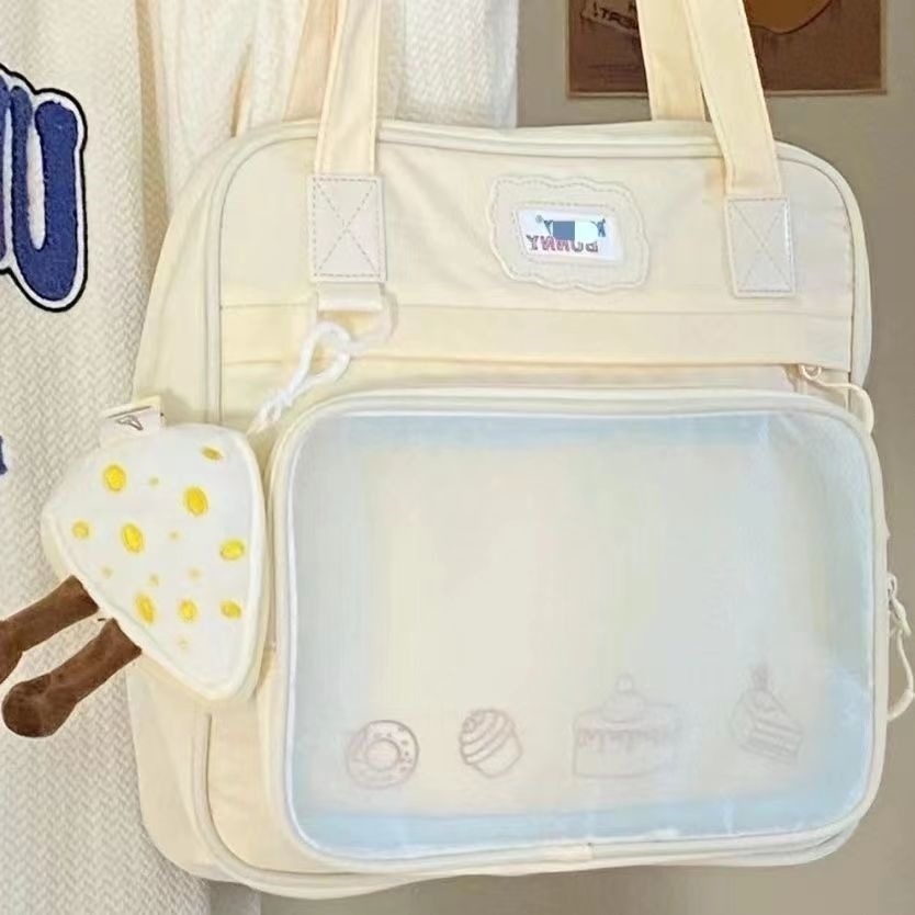 Cross-border Japanese Sweet Style Female Large Capacity Tote Student Class Schoolbag