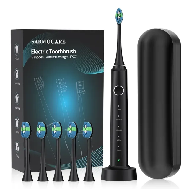 Couple's Magnetic Suspension Electric Toothbrush Rechargeable Black - Shop at LoveMi