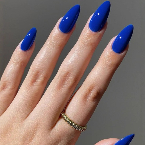 Nail Art Solid Color Series Solid Color Long Almond-Shape Press On Nails