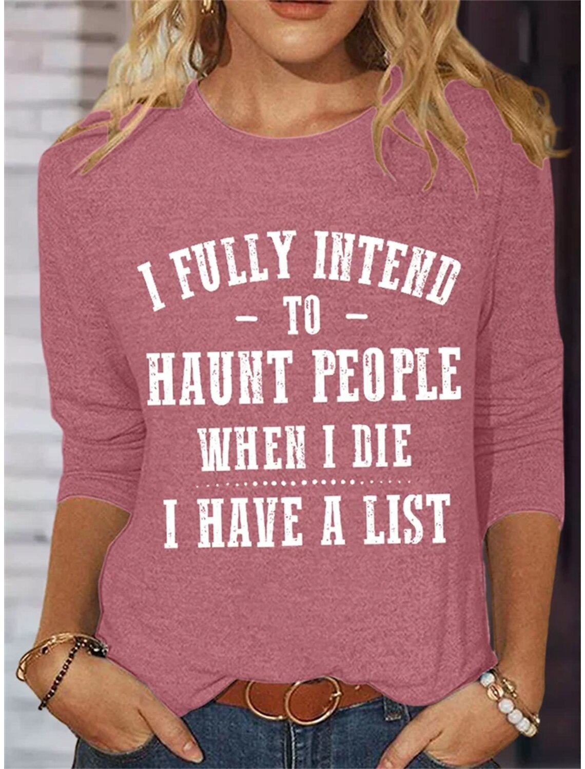 New Women's Clothing English Short Sleeve T shirt Top Pink - Shop at LoveMi