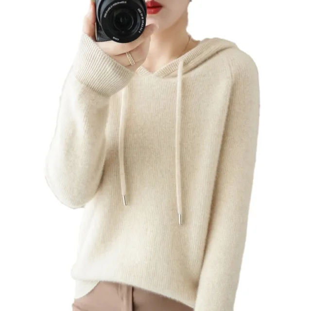 Thickened Loose Coat Top Women Rice White - Shop at LoveMi