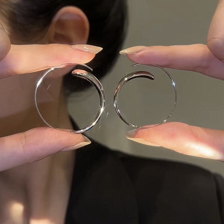 Women's Metal Plain Hoop Earrings product image