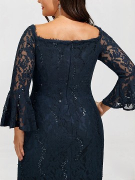 Women's Figure-flattering Heavily Embroidered Dress