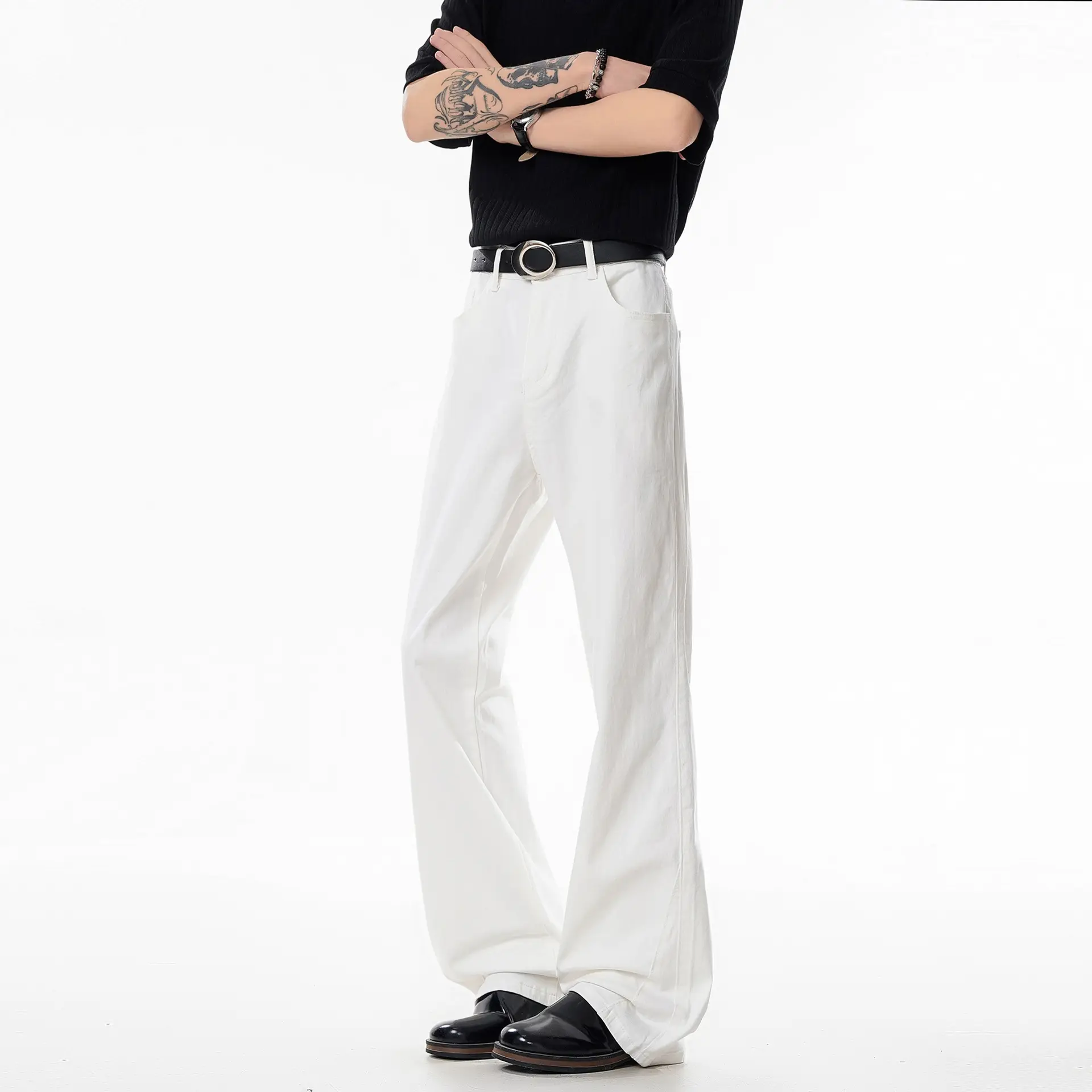 Mens Casual Versatile Straight-leg Jeans