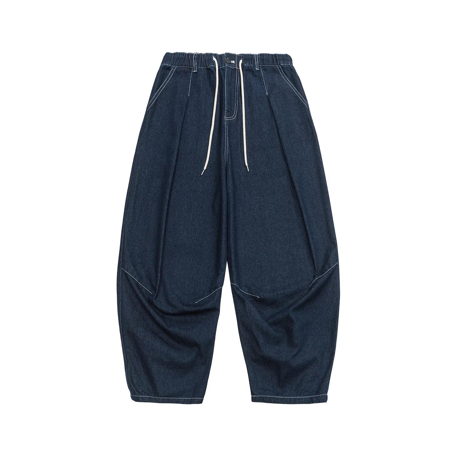 Loose Washed-out Raw Wash Casual Trousers