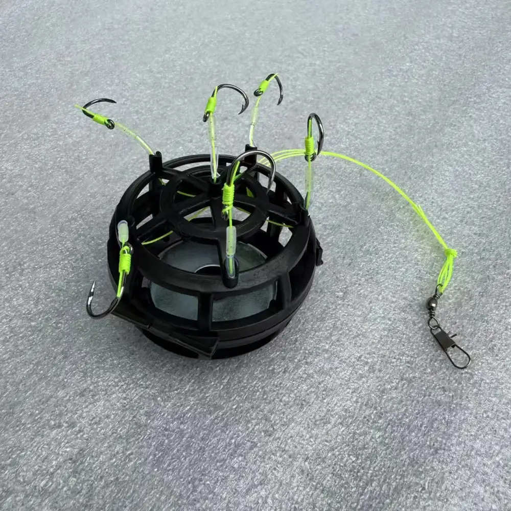Anti-upside-down Bait Cage Hook Casting Rod Rig