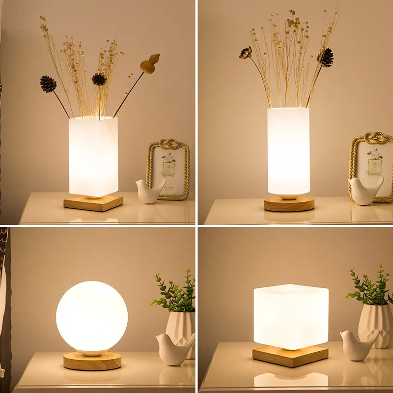 Simple Modern Living RoomStudy Decorative Solid Wood Table Lamp