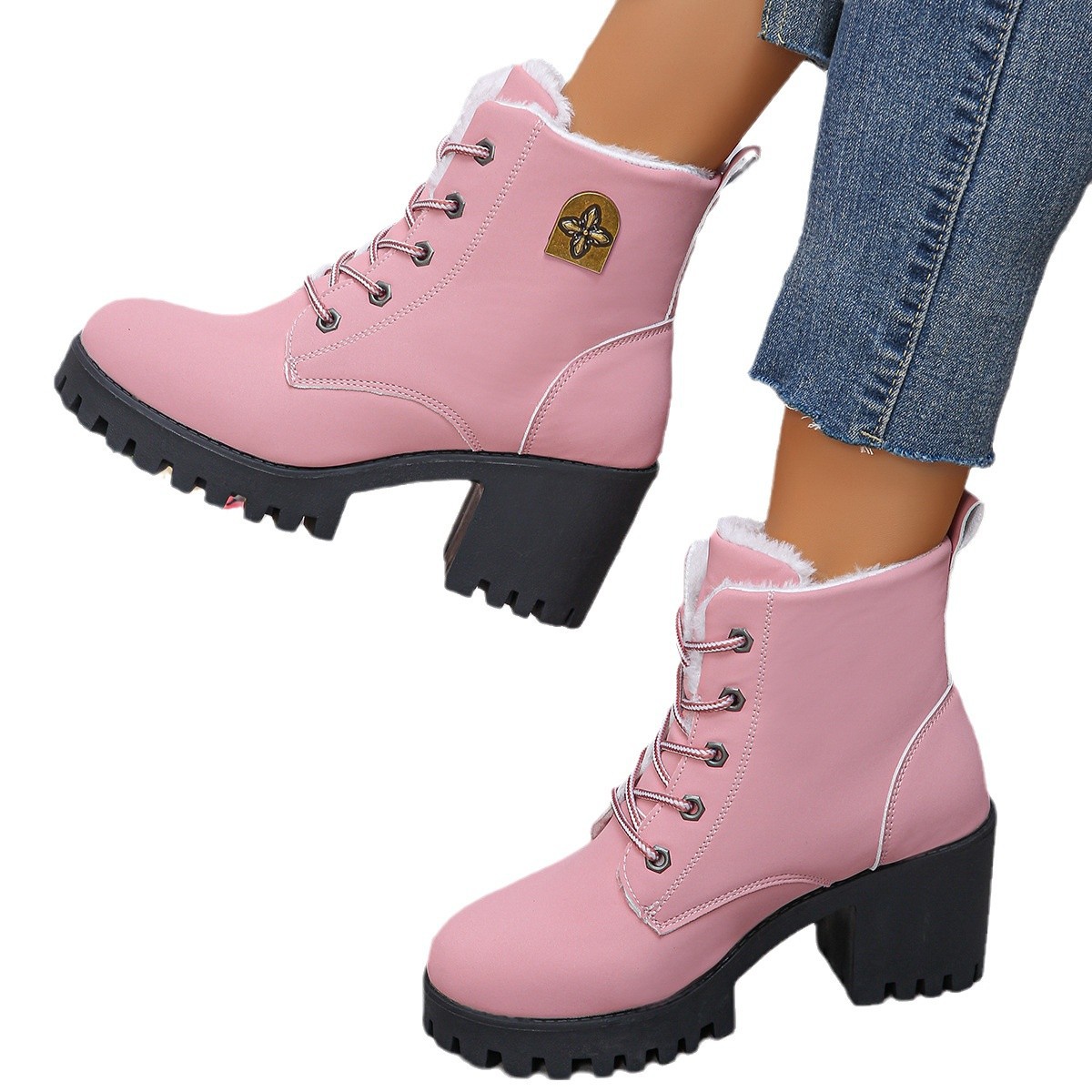 Lace-Up Martin Boots