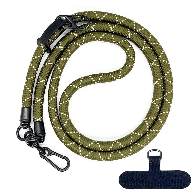 10MM Climbing Rope Mobile Phone Lanyard Gasket Adjustable Crossbody Mobile Phone Strap Camera Strap Rope Anti-lost Neck Rope