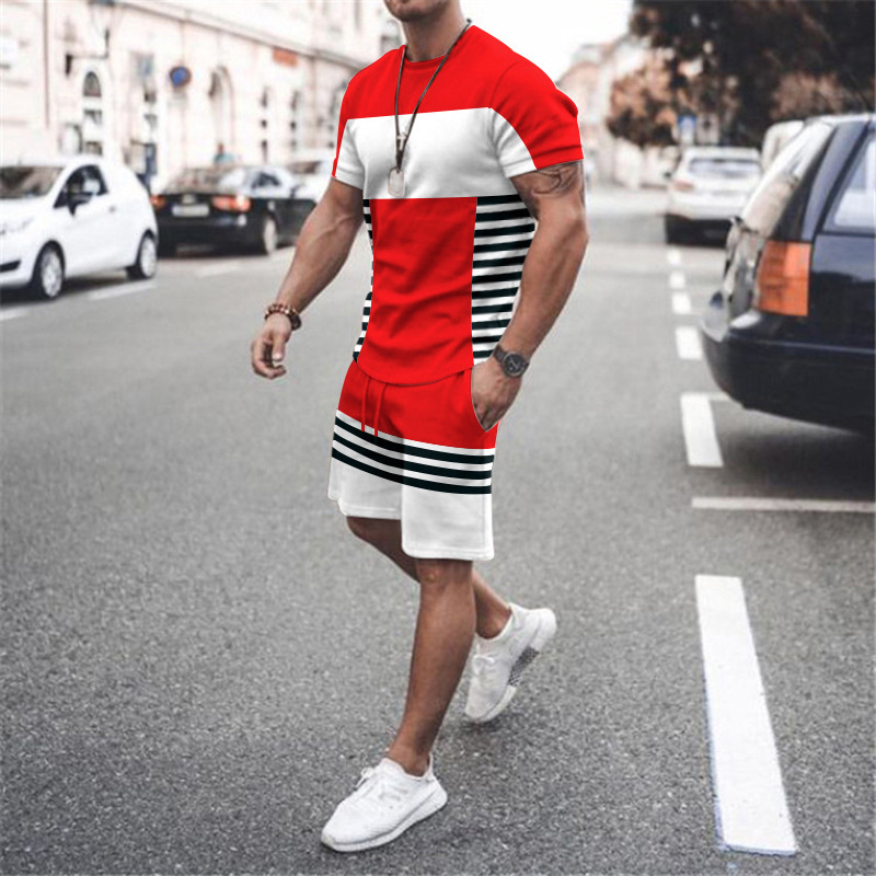 Title 8, Mens Short Sleeve Sports Casual Fashion Stripe...