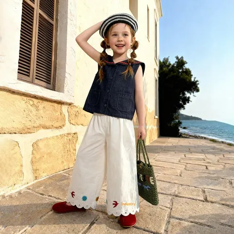 Sweet Casual Resort-style Vest and Pants