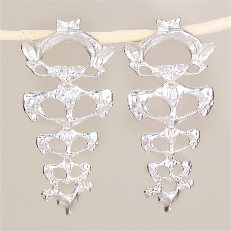 Retro Trendy Long Alien Design Earrings