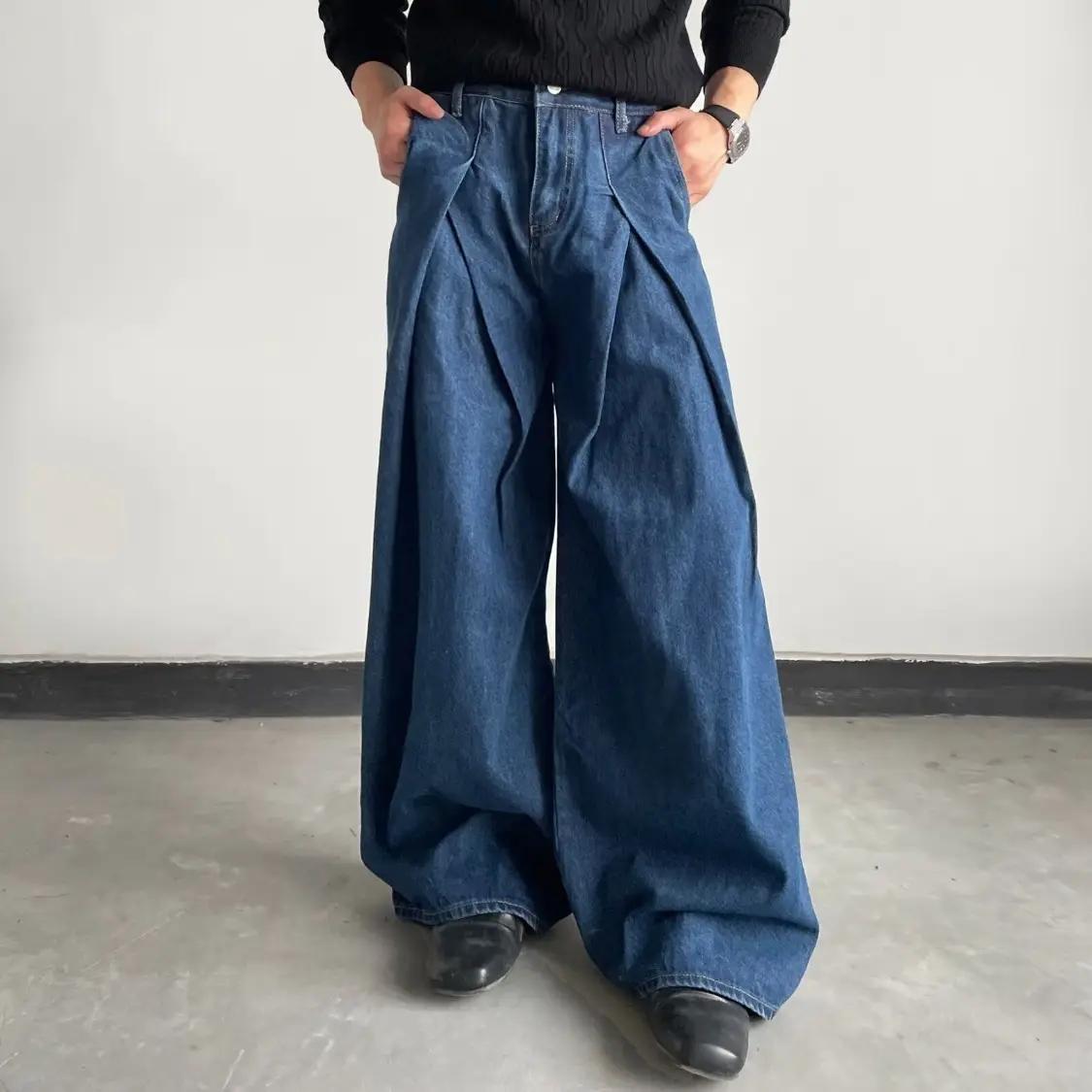 Retro Bootcut Wide-leg Denim Jeans